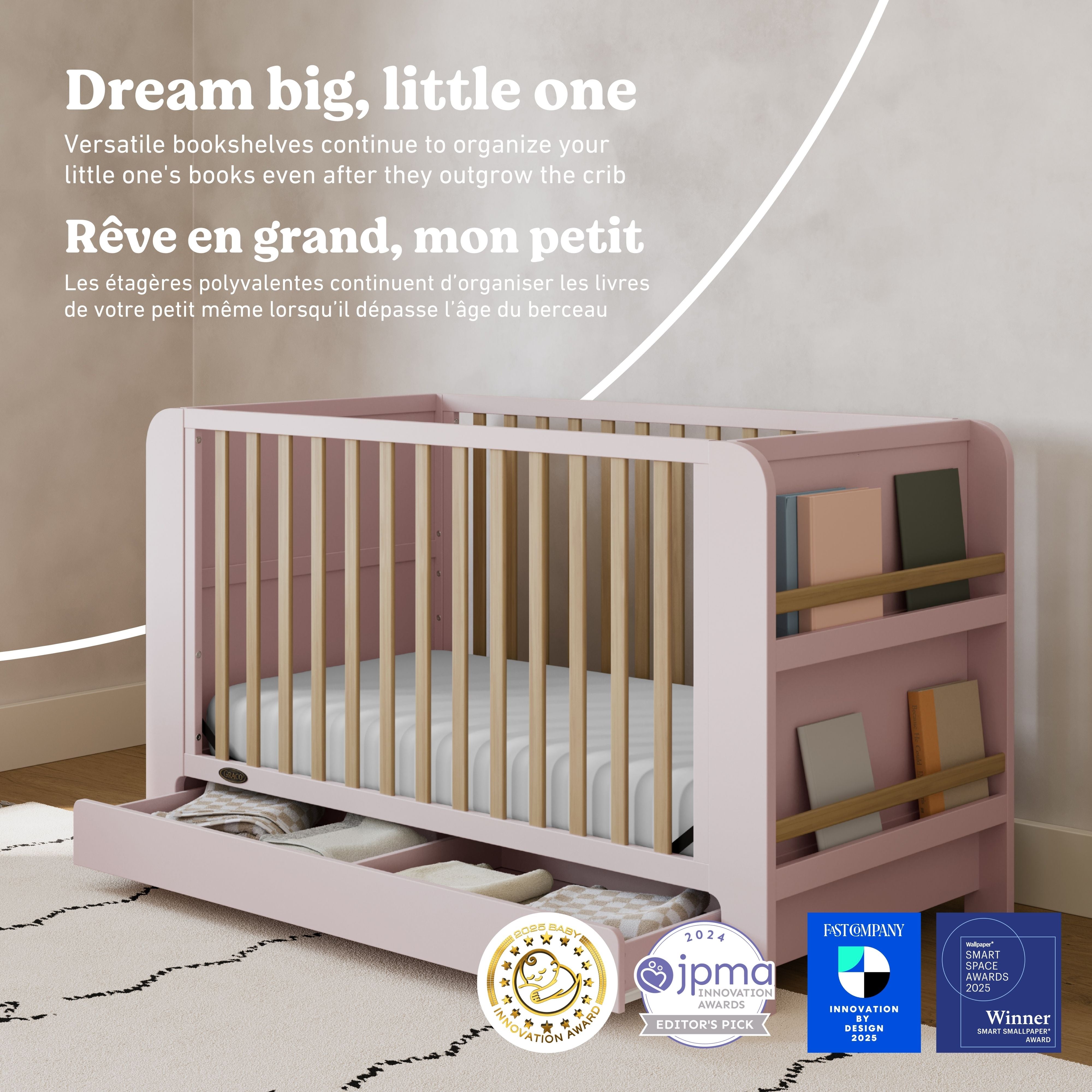 Read-with-me blush with driftwood crib style callout