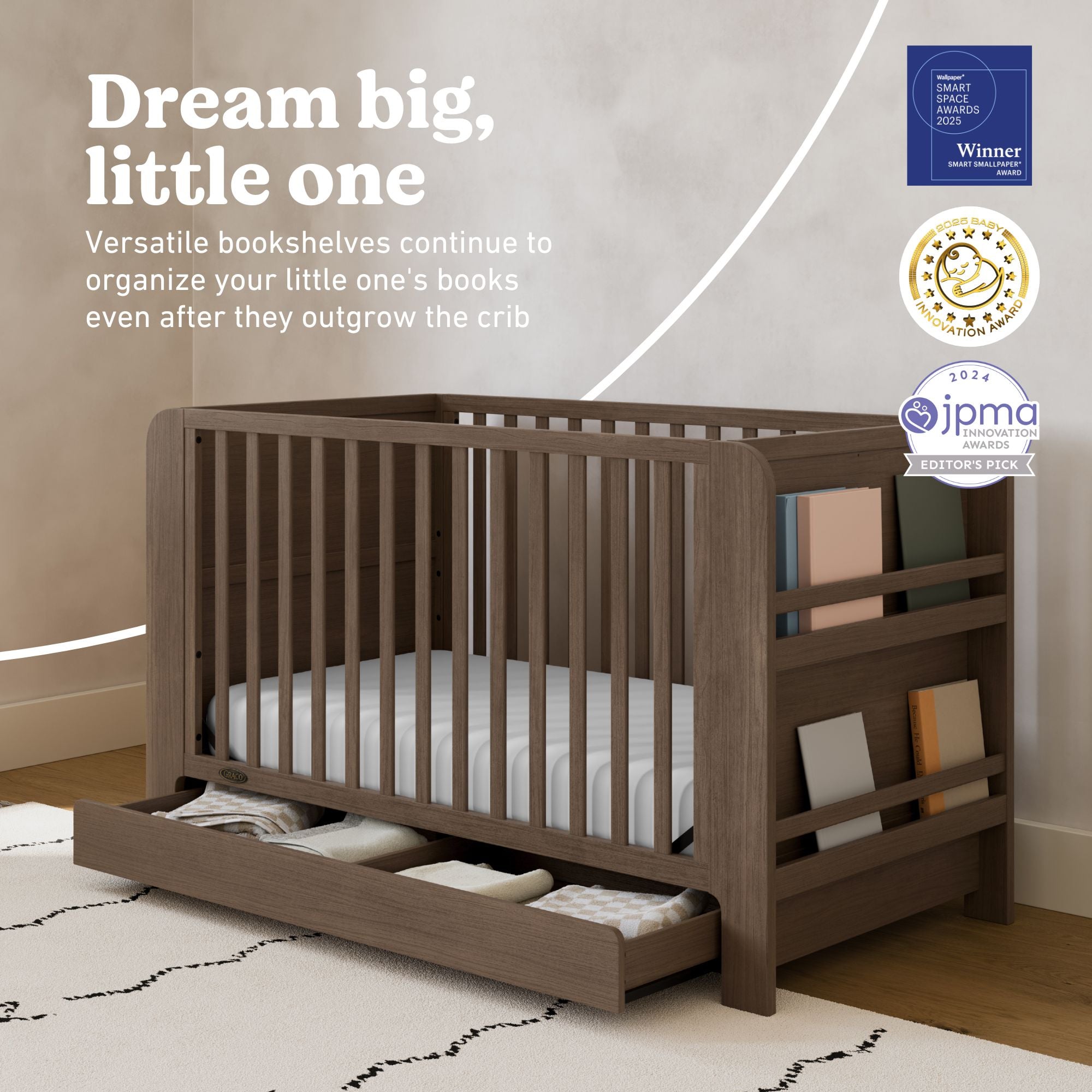 Read-with-me hazelnut crib callout
