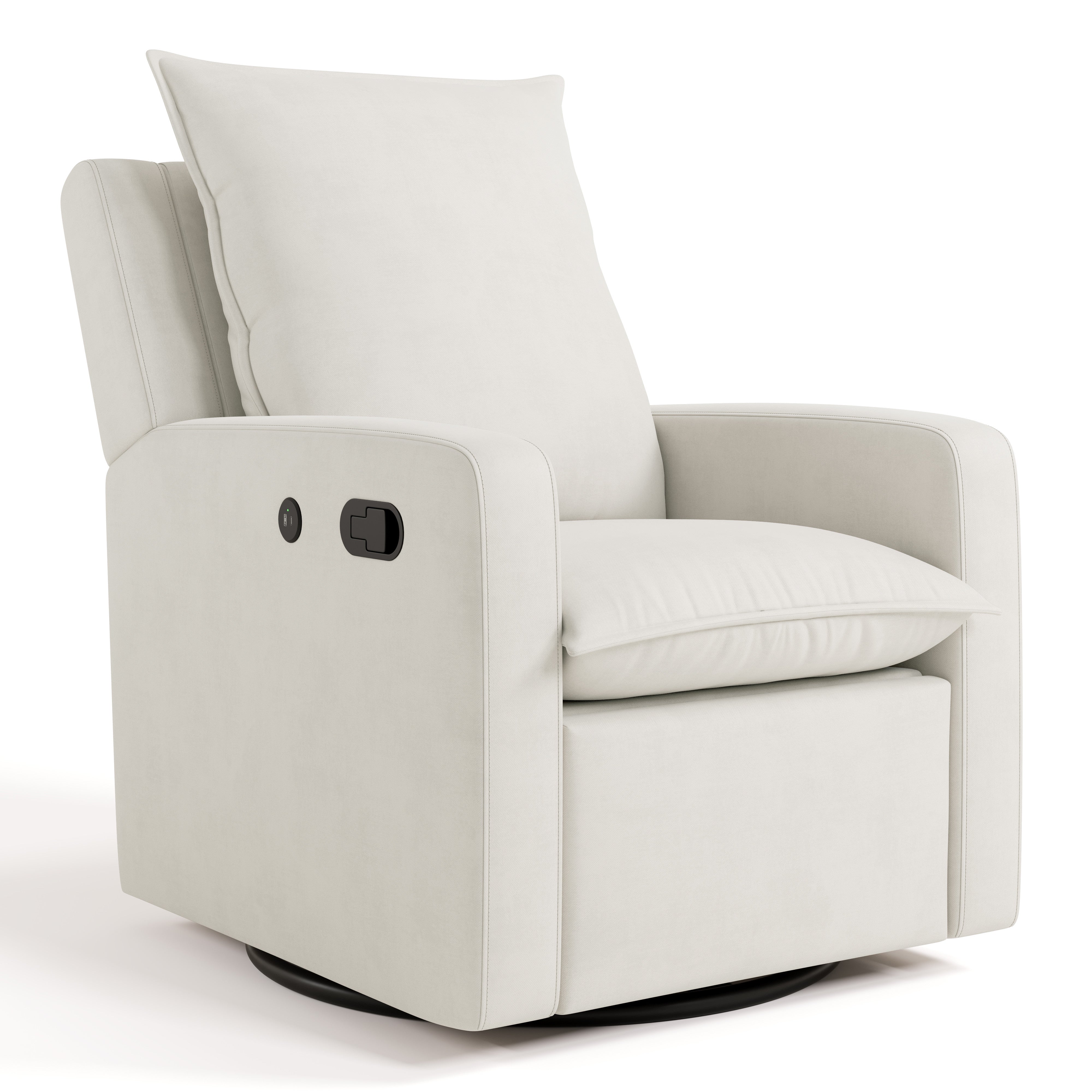 timeless ivory glider angle view