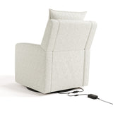 timeless ivory boucle glider back view