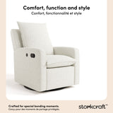 Timeless ivory boucle recliner style callout
