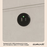 Serenity ivory glider dual USB ports callout