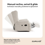 Serenity ivory recliner manual recline callout