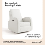 Santa Monica ivory basketweave recliner style callout