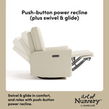 Santorini ivory corduroy glider power recline callout