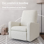 Teddi ivory boucle power recliner style callout
