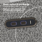 Teddi salt and pepper boucle power recliner dual USB ports callout