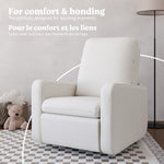 Teddi ivory basketweave power recliner style callout