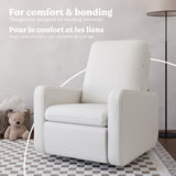 Teddi ivory basketweave power recliner style callout