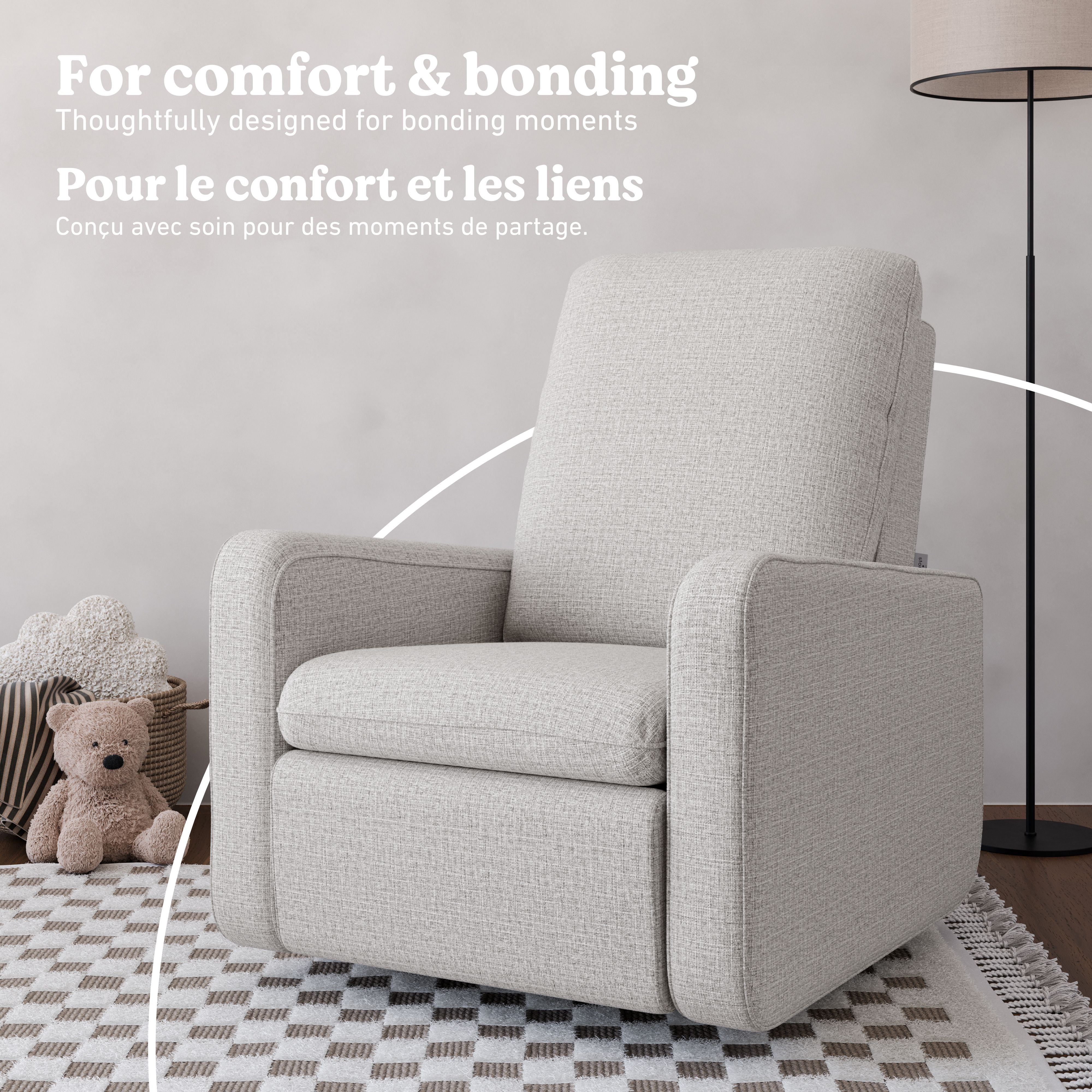 Teddi steel basketweave power recliner style callout