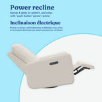 Teddi dune basketweave power recliner power recline callout