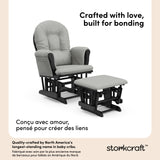 Hoop black with light gray glider and ottoman style callout