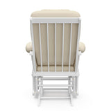 Tuscany white with beige glider back view