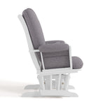 Tuscany white with gray swirl glider side view