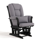 Tuscany black with gray swirl glider angle view