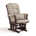 Tuscany espresso with taupe swirl glider angle view