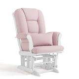 Tuscany white with pink swirl glider angle view