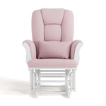 Tuscany white with pink swirl glider front view