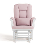 Tuscany white with pink swirl glider front view