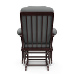 Tuscany espresso with gray glider back view