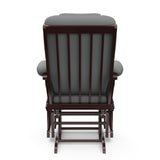 Tuscany espresso with gray glider back view