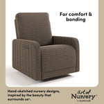 Kyoto mountain brown boucle wide glider style callout