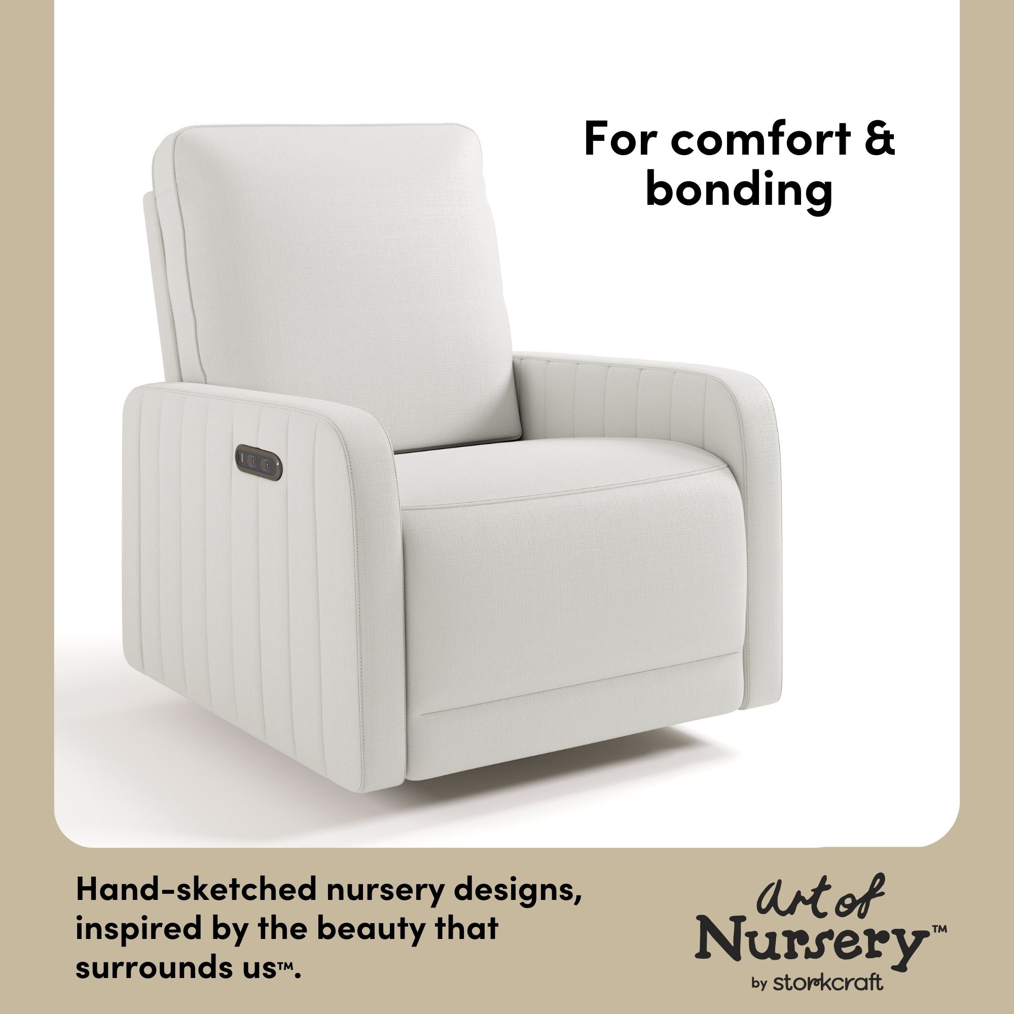 Kyoto ivory basketweave wide glider style callout