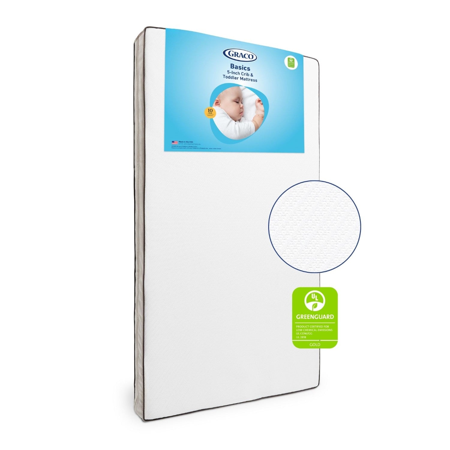 Graco Basics 5-Inch Crib & Toddler Mattress