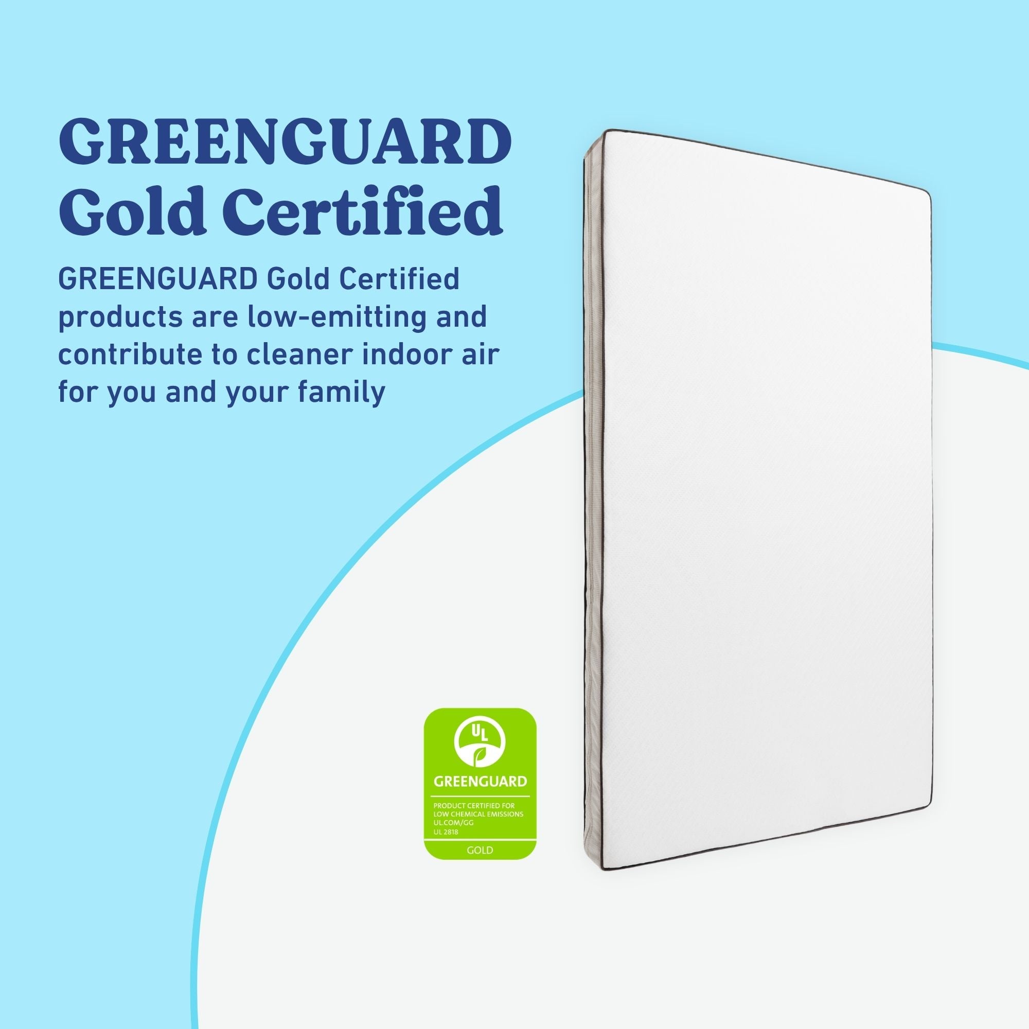 Graco 5-Inch Crib And Toddler Mattress GGG certified callout