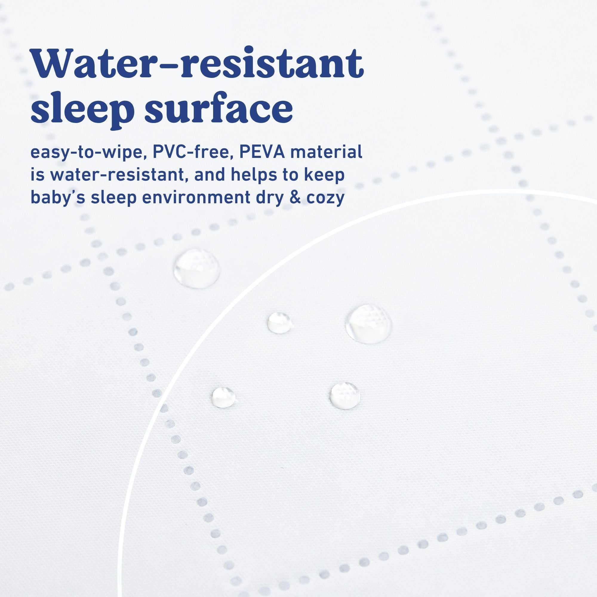 Graco 5-Inch Water-Resistant Crib And Toddler Mattress water-resistant callout