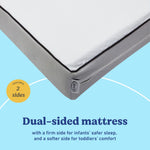 Graco 6-Inch Dual-Sided Crib And Toddler Mattress dual-sided callout
