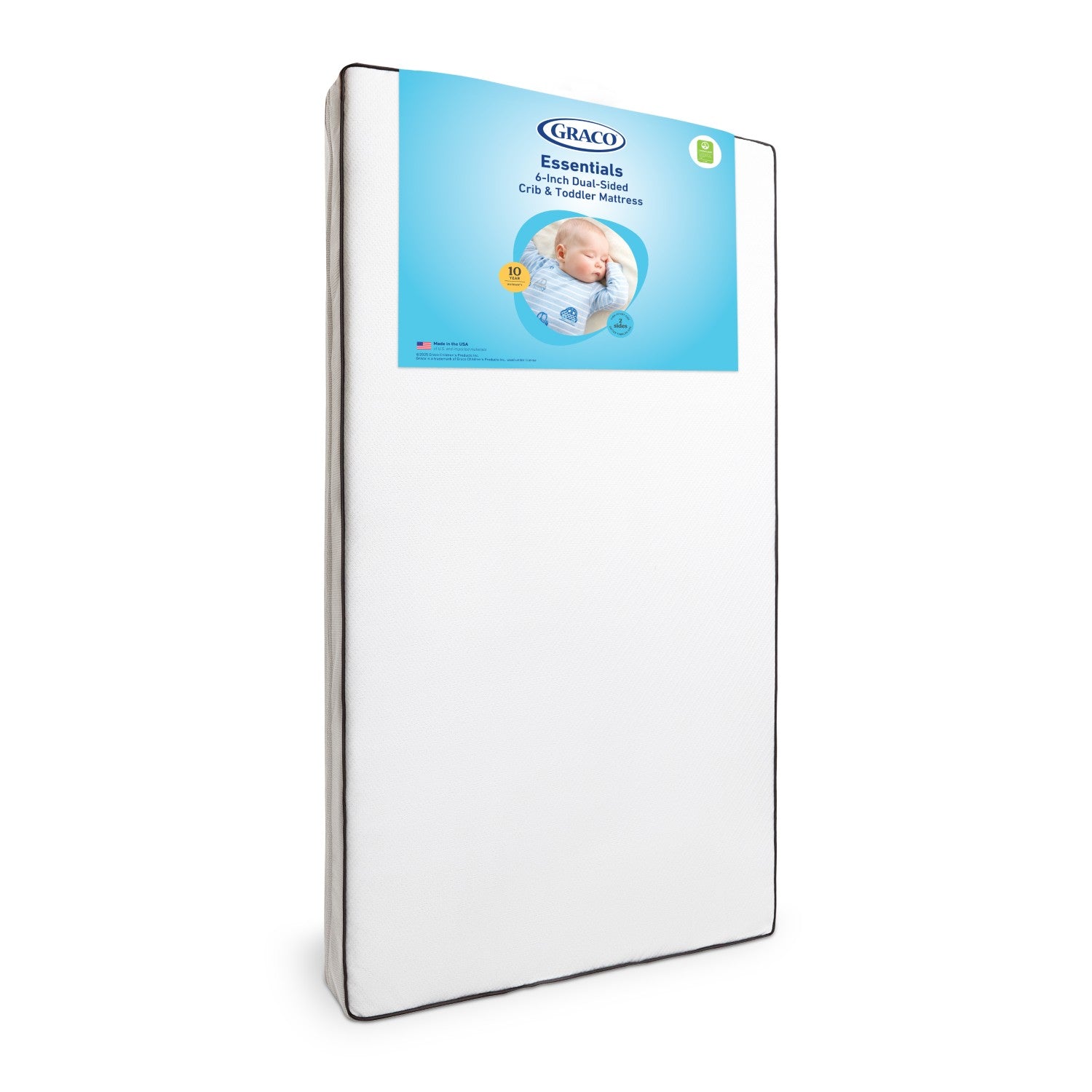 Graco Essentials 6-Inch Dual-Sided Baby Crib & Toddler Bed Mattress