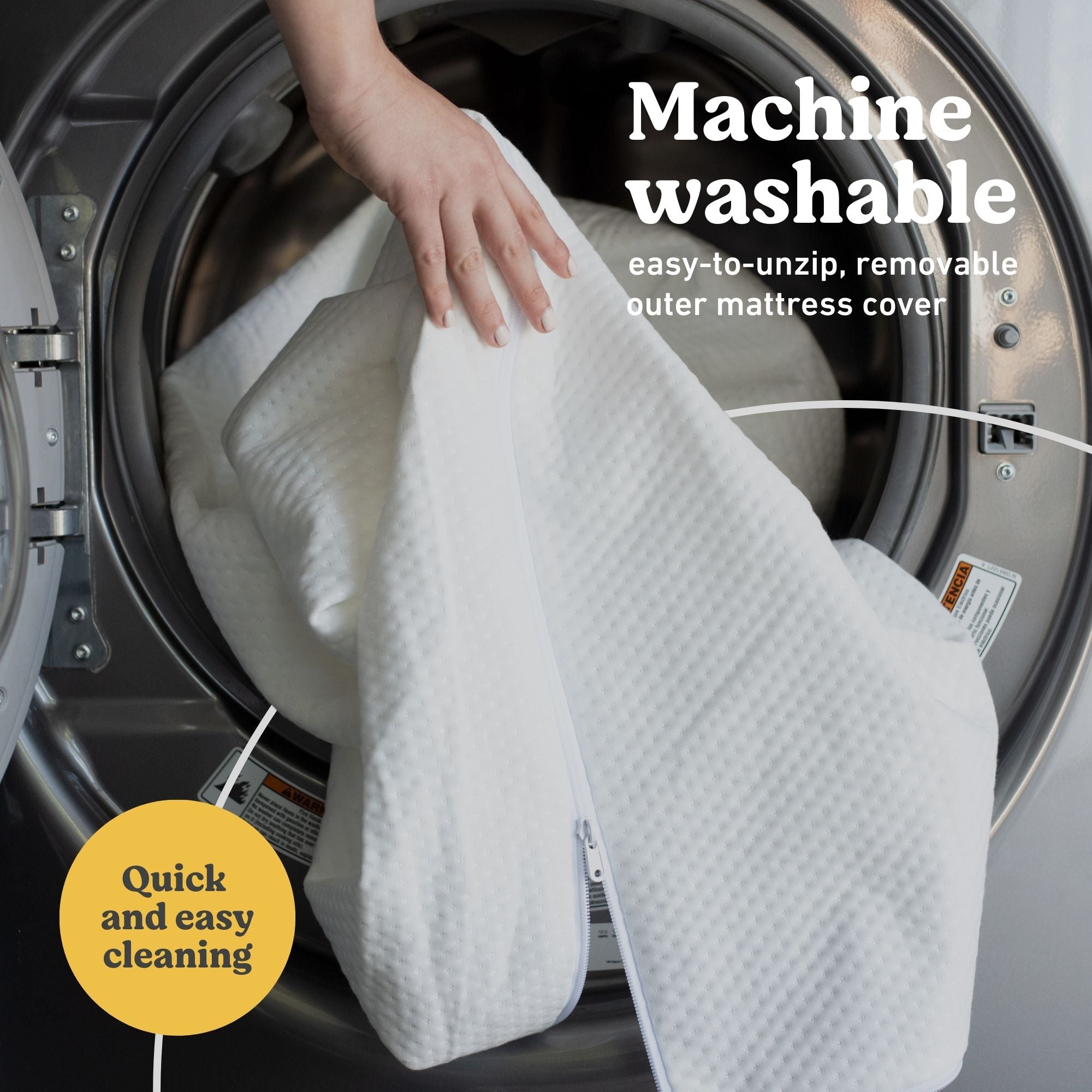 Graco Premium Mattress machine washable callout