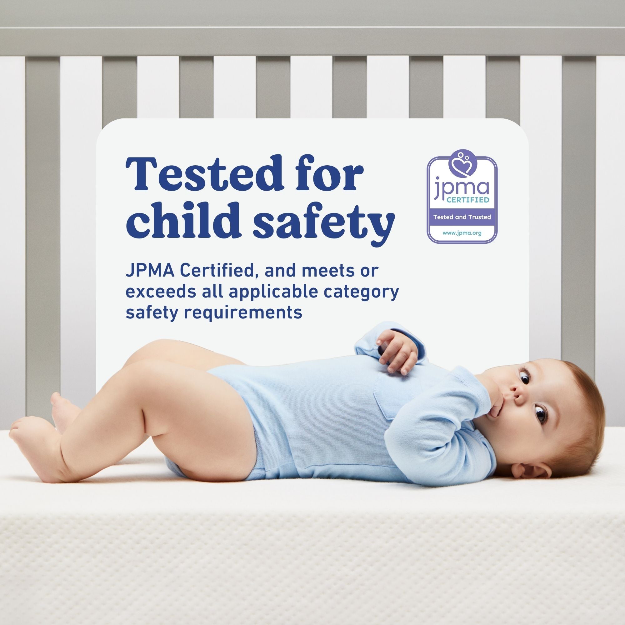 Graco Premium Mattress JPMA certified callout