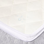 Graco Ultra mattress close up of waterproof cover