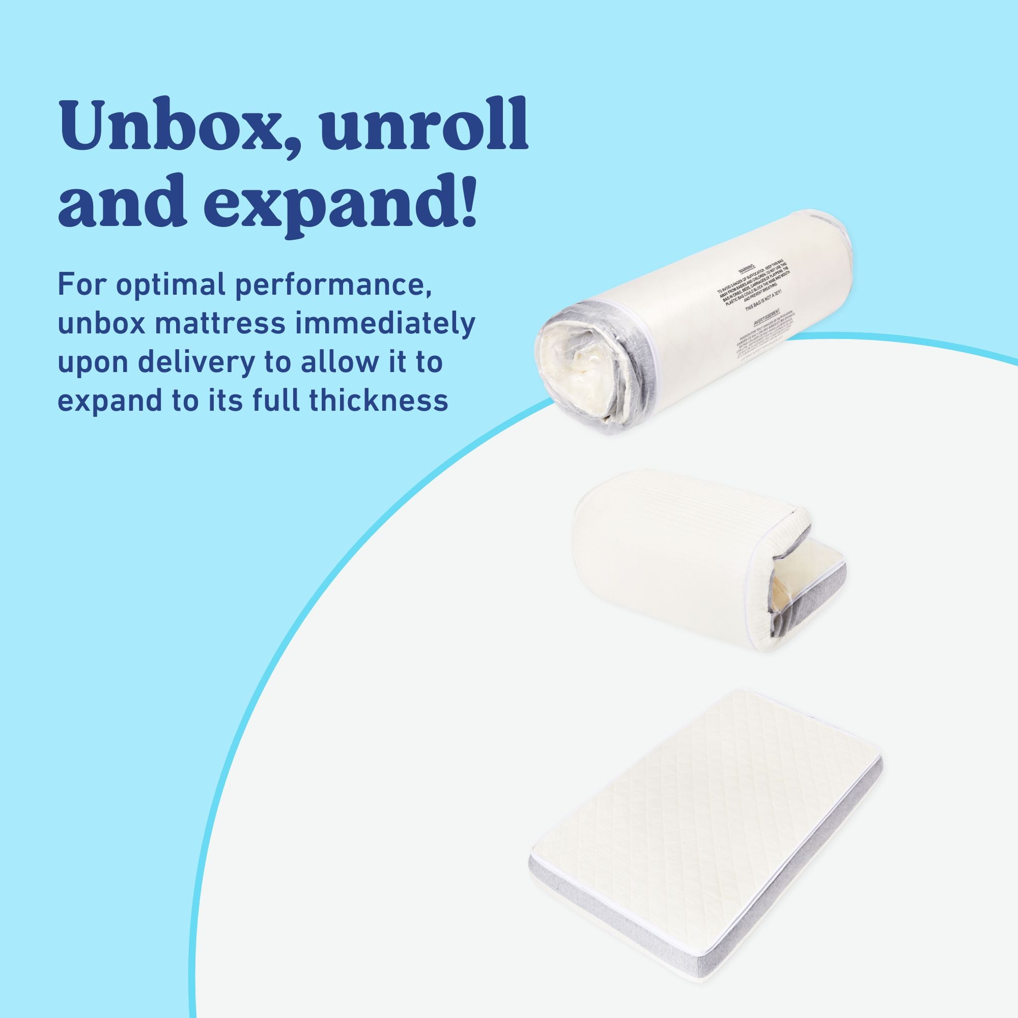 Graco Ultra mattress unbox callout