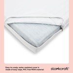 Storkcraft 6-Inch Water-Resistant Grow-with-Me Dual-Sided Baby Crib & Toddler Bed Mattress