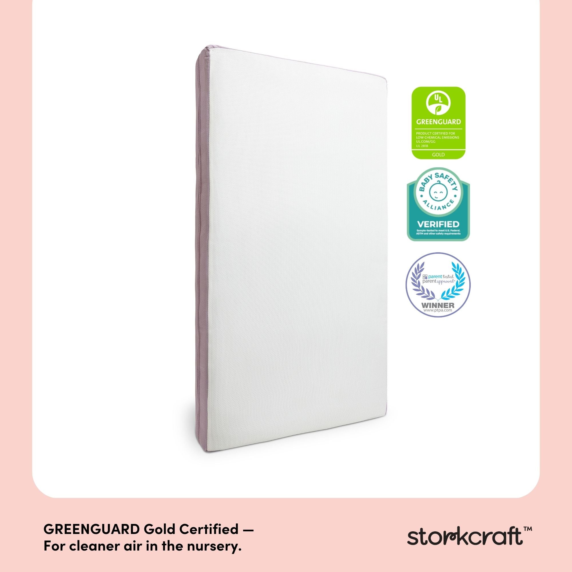 Storkcraft 6-Inch Mesh Dual-Sided Crib And Toddler Mattress certifications