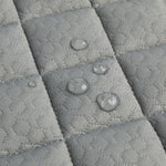 Close-up view of water-resistant liner surface