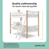 Caribou white with natural twin over twin bunk bed style callout