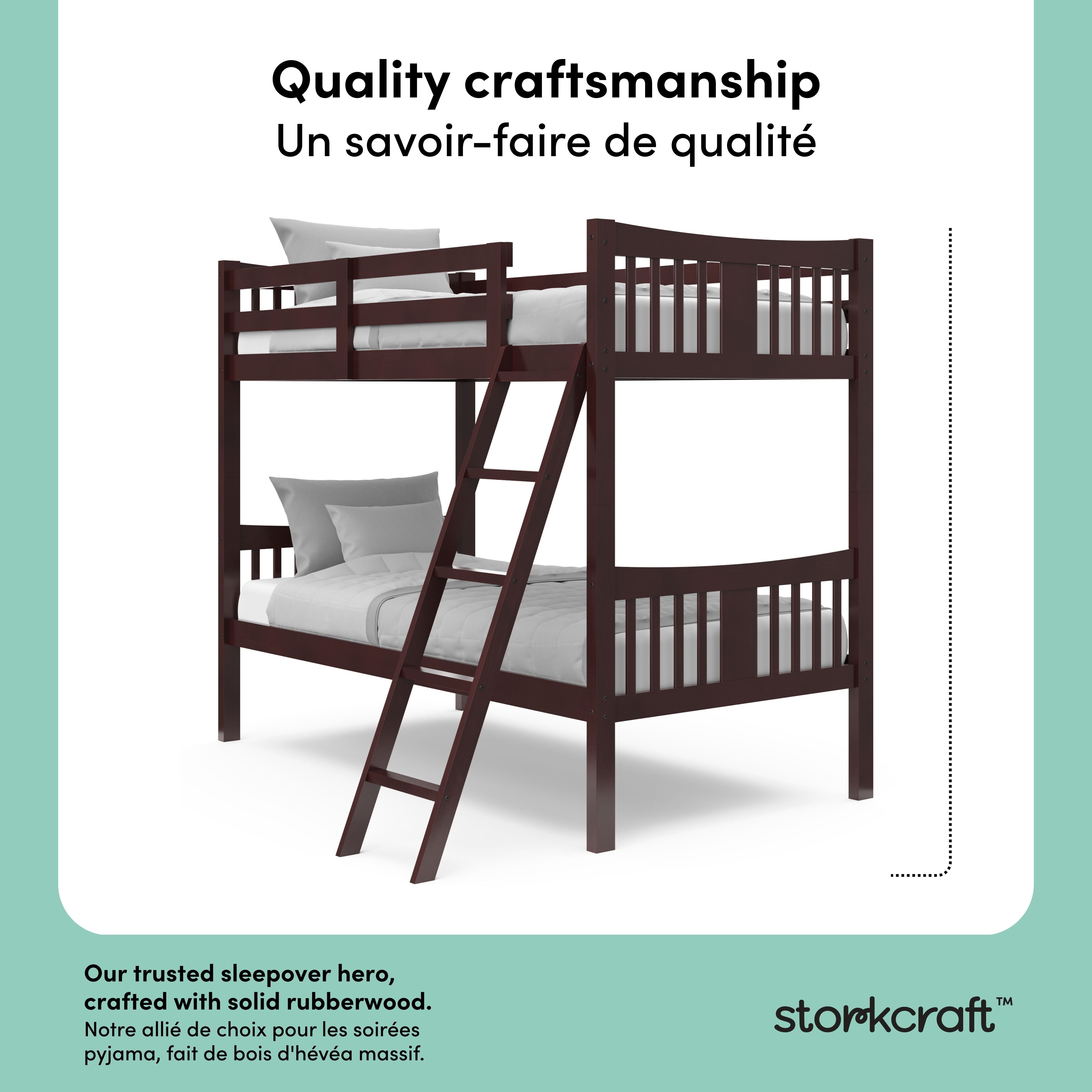 Caribou espresso twin over twin bunk bed style callout