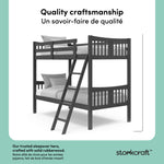 Caribou gray twin over twin bunk bed style callout