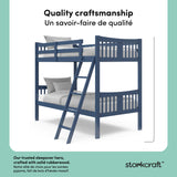 Caribou navy twin over twin bunk bed style callout