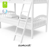 longhorn white twin over twin bunk bed with GGG and PTPA logo on top left