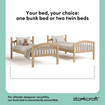 longhorn natural twin over twin bunk bed twin bed conversion callout