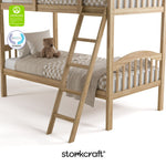 longhorn natural twin over twin bunk bed with GGG and PTPA logo on top left