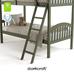 longhorn olive twin over twin bunk bed with GGG and PTPA logo on top left