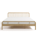 porto natural king bed front view