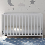 White crib in nursery