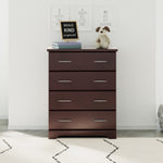 espresso 4 drawer chest in nursery